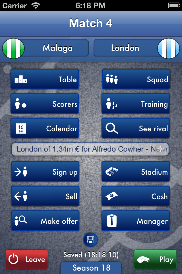 Screenshot iClub Manager Screenshot iClub Manager